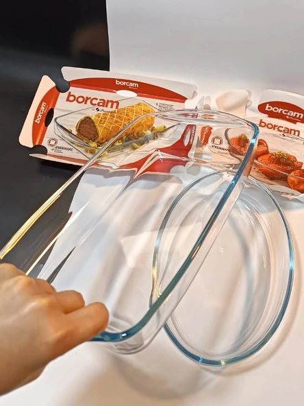 Borcam Orta Boy Orta Boy Fırın Kalıbı 2 li Set Fırın Tepsisi ( 59084+59006) - 8