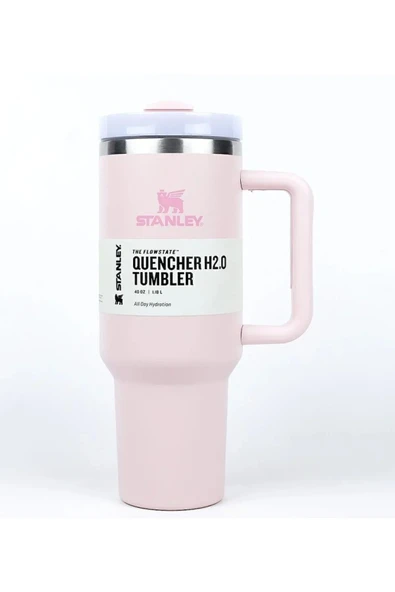 Stanley Quencher Pipetli Termos 1,18 L Açık Pembe - 4