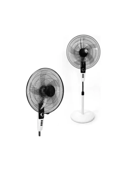 Sunday Everest Ayaklı 5 Pervaneli Zaman Ayarlı Vantilatör 18'' Beyaz - 3