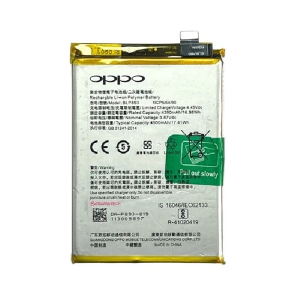 Oppo Reno 7 Pil Batarya Blp893 5g ürün görseli