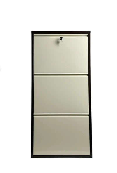 adlsteel Metal Ayakkabılık 3'Lü KİLİTLİ KAHVE-KREM