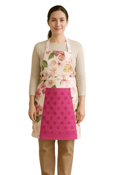 Havlulu Mutfak Önlüğü Pratik Kullanım Önlük - 8