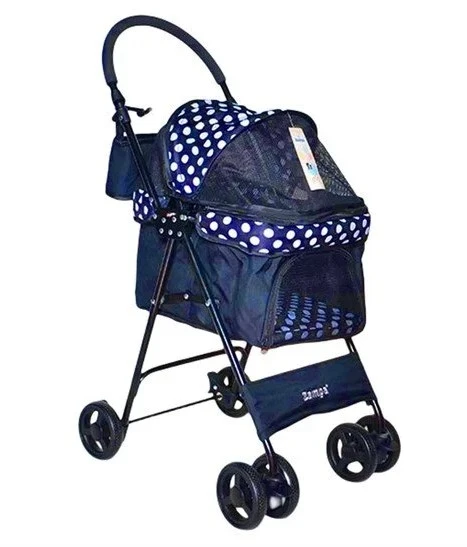 Zampa Perez Kedi Köpek Arabası Lacivert BL07N 42x63x89 Cm - 2
