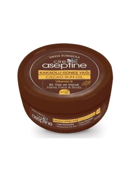 Cire Aseptine Kakaolu Güneş Yağı 2 SPF 200ml