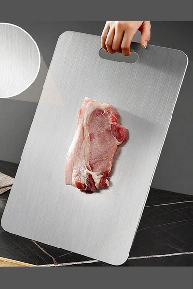 Masterchef  Paslanmaz Çelik Kesme Tahtası 33x23 cm