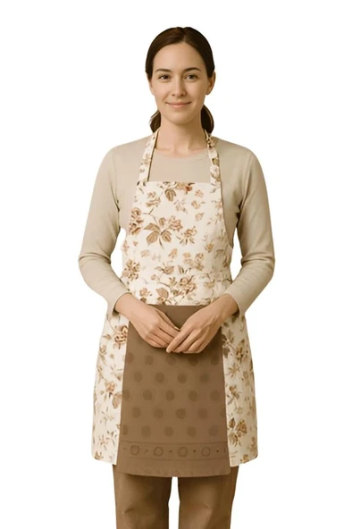Havlulu Mutfak Önlüğü Pratik Kullanım Önlük - 11