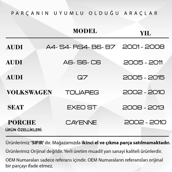 Audi,Porsche,Seat, Volkswagen Touareg için Koltuk Ayar Motor Dişli 7L0959111 - 2
