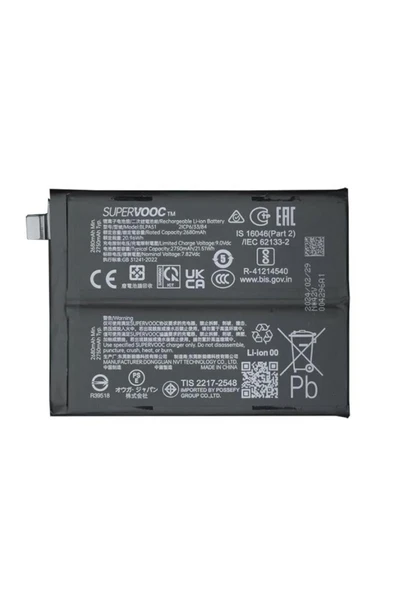 Realme GT6/GT6t Pil Batarya RMX3853 BLPA51 SuperVooc ürün görseli