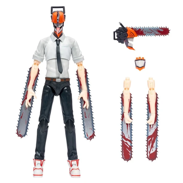 Total Anime 16 cm Aksiyon Figür 02 - CHAINSAW MAN - Resim 4