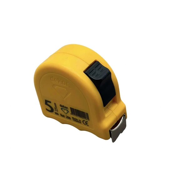 Dekor 296 5M*25mm Sarı Şerit Metre - 2