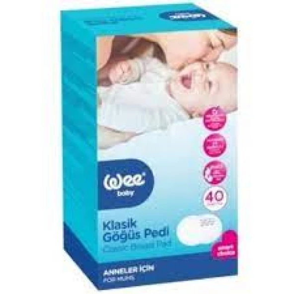 Wee Baby 40'lı Klasik Yapışkanlı Göğüs Pedi