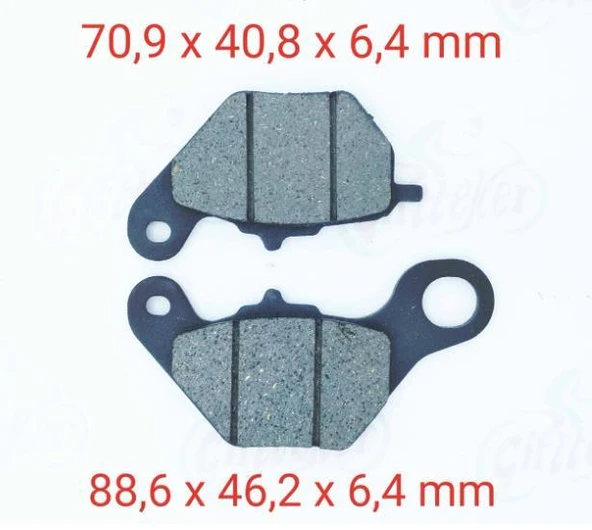 E-BİS YUKİ LUNA ÖN FREN DİSK BALATASI ürün görseli