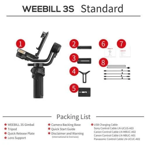 Zhiyun Weebill 3S Handheld Gimbal Stabilizer - 6