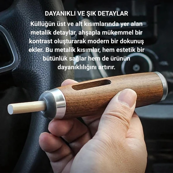 Polham Pipo Tipi Taşınabilir Tüm Sigaralara Uyumlu Küllük, Ev, Ofis, Araç ve Açık Alan İçin Mini Küllük - 8