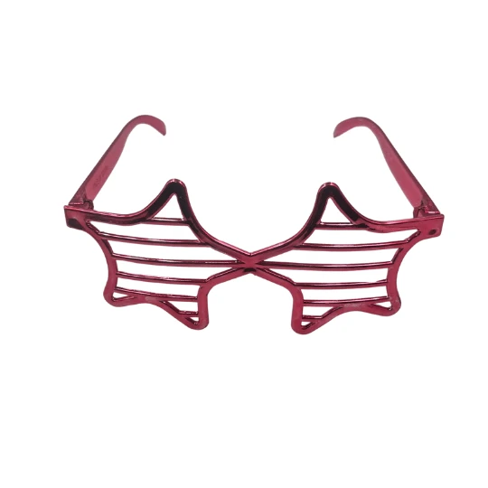 Parti Gözlük Plastik Camsız Panjur Yıldız Şekilli Bakır 14x6 cm ürün görseli