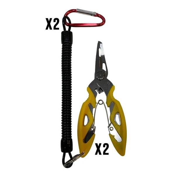 2 adet Bauer Balıkçı Pensesi (Pliers) + 2 adet Bauer pense aparatı - 2
