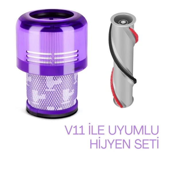 Dyson V11  ile Uyumlu Filtre ve Fırça Seti - 1