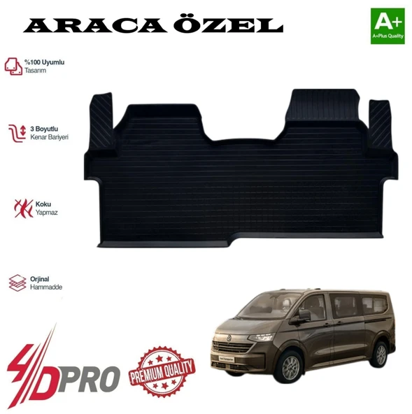 TRANSPORTER KOMBİ UZUN ŞASE 4D HAVUZLU KAVUÇUK PASPAS 2025 2026 2027 ürün görseli 1