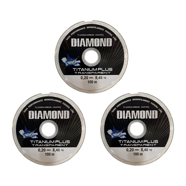 3 adet Bauer Titanium Plus 0.20 mm 100 mt Makara Misina - Renk: Füme 8,48 kg ürün görseli