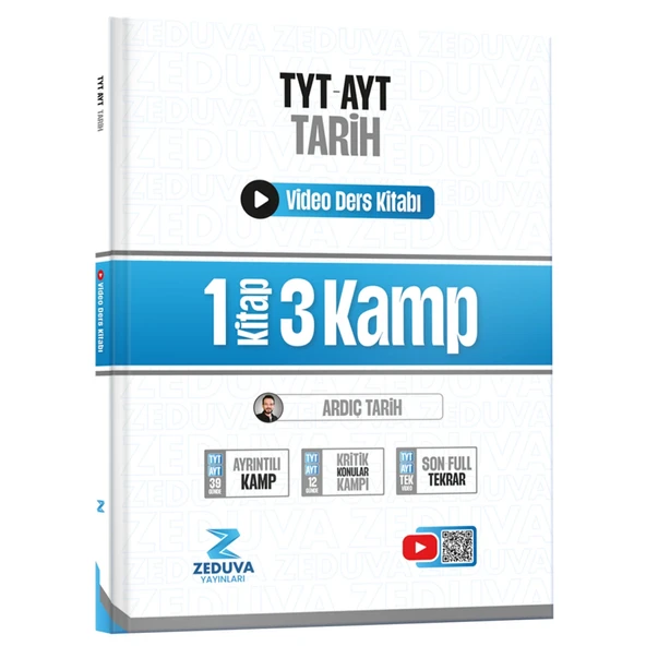 Zeduva Yayınları Ardıç Tarih Tyt-Ayt Tarih 1 Kitap 3 Kamp Video Ders Kitabı ürün görseli