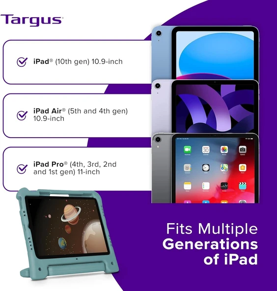 Targus iPad Air 11" (M2), iPad 10.9" (10. Nesil), iPad Air 11" (5. ve 4. Nesil) ile Uyumlu Çocuk Kılıfı - THD96405GL - 7