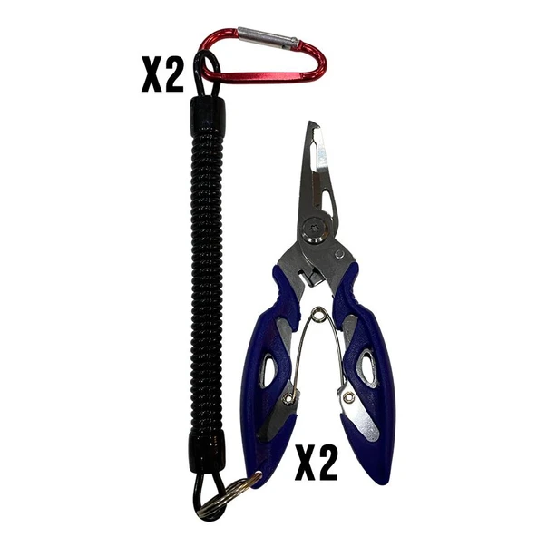2 adet Bauer Balıkçı Pensesi (Pliers) + 2 adet Bauer pense aparatı - 1