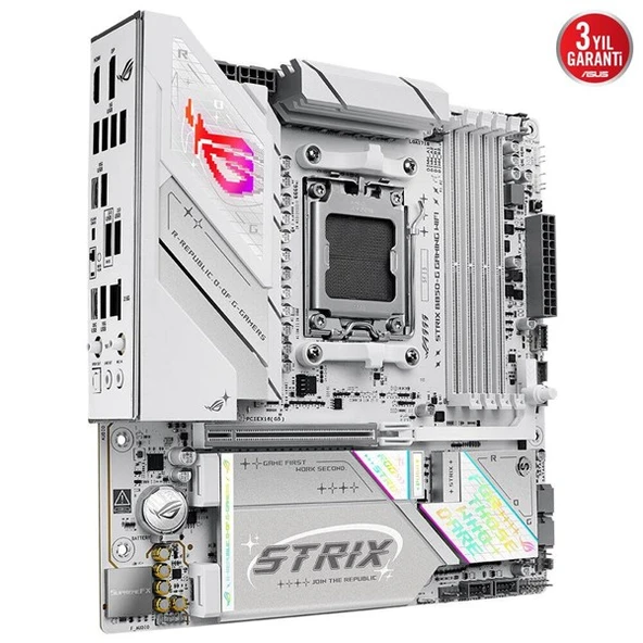 ASUS ROG STRIX B850-G GAMING WIFI7 DDR5 HDMI-DP TYPEC PCIE 5.0 AM5 MATX BEYAZ - 3
