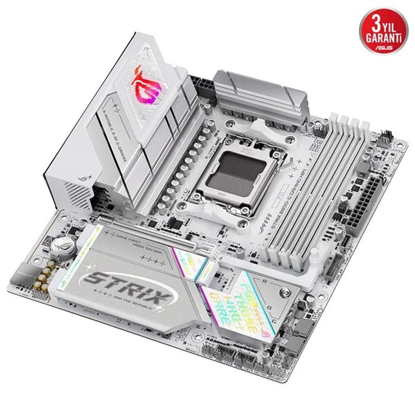 ASUS ROG STRIX B850-G GAMING WIFI7 DDR5 HDMI-DP TYPEC PCIE 5.0 AM5 MATX BEYAZ - 5