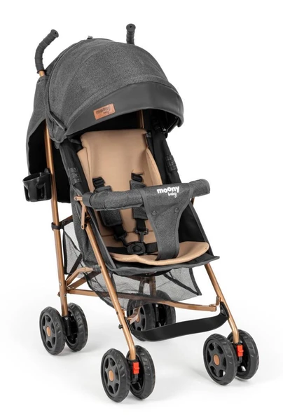 Moony Baby Suit Tam Yatar Hafif Baston Bebek Arabası - Baston Puset Antrasit