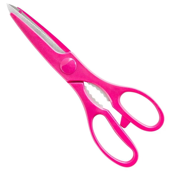 Rooc 9110 Çok amaçlı Mutfak Makası - 25 Cm. - Pembe - Resim 2