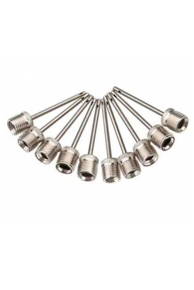 10 Adet Metal Top Şişirme İğnesi Pompa İğnesi