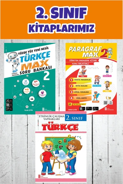 2.Sınıf Türkçe Öğreten Set ( Türkçe-Paragraf Max+Etkinlik Çalışma Yaprakları) ürün görseli 1