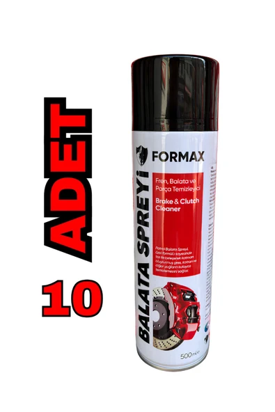 FORMAX Fren,Balata Ve Parça Temizleme Spreyi 500 Ml (10 Adet)