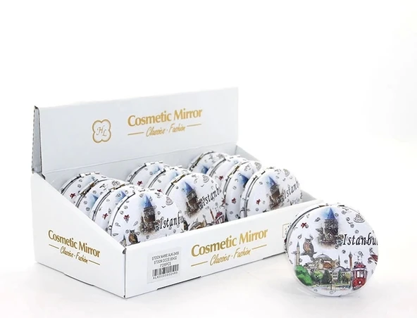 Taşlı İstanbul Tasarımı El Aynası Kalın Alk2489 ürün görseli 1