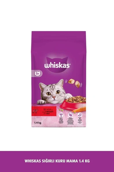 Whiskas Biftekli Kuru Kedi Maması 1,4 Kg