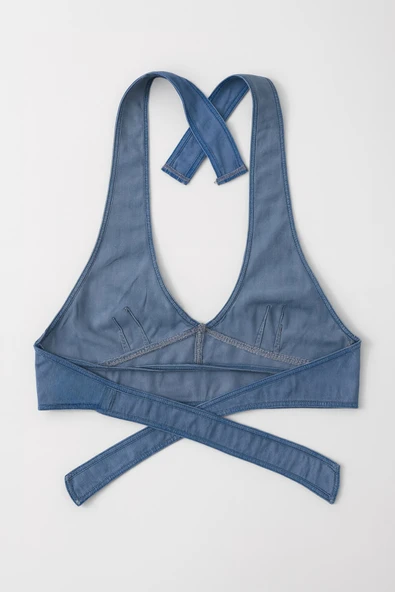 Boyundan Bağlamalı Jean Büstiyer - 4