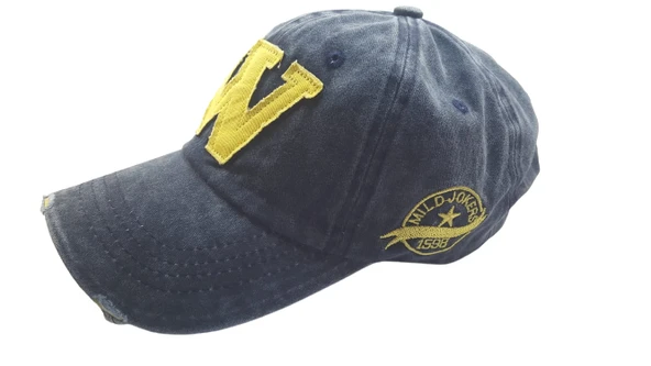 Eskitme Yıkamalı Unisex W Şapka Kep - 1