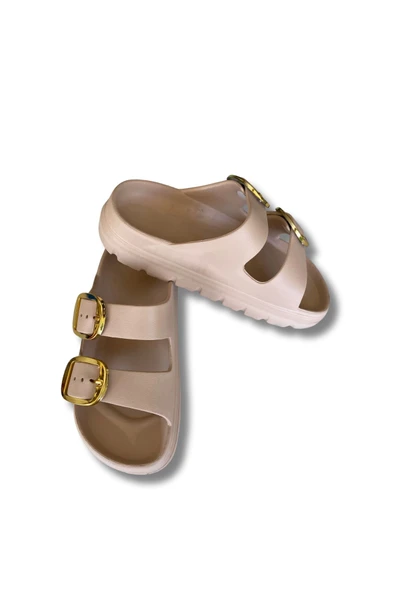 Lovita Tokalı Kadın Terlik 36-40 Bej - 2