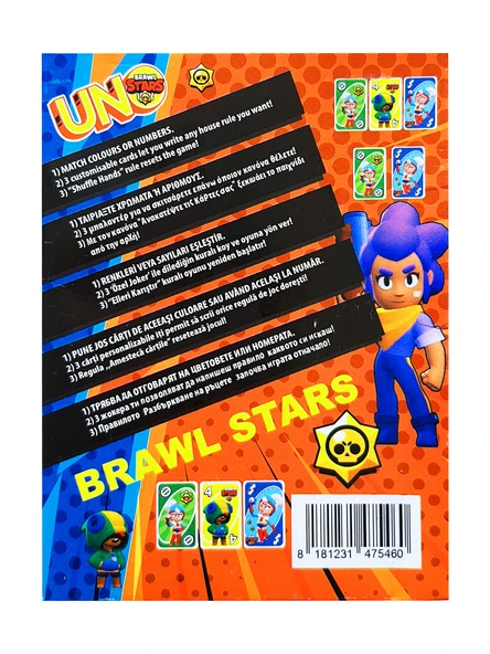 Uno Brawl Stars Oyun Kartı Resimli Uno Oyun - 2