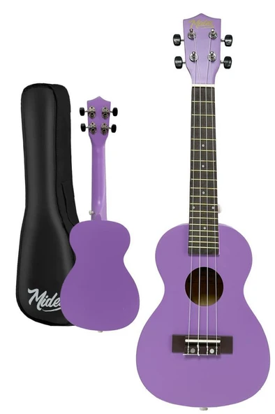 Midex UKX-233PRP Mor Concert Ukulele (Askı Çanta Metod Pena) - 2