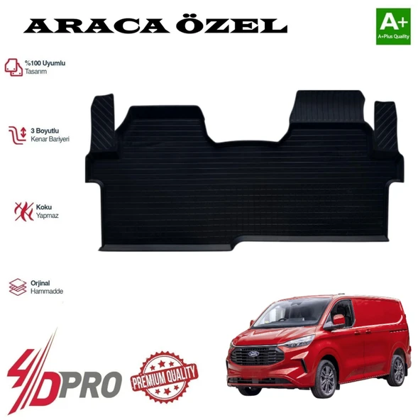 TRANSİT CUSTOM VAN KISA ŞASE 4D HAVUZLU KAVUÇUK PASPAS 2025 2026 2027 ürün görseli 1