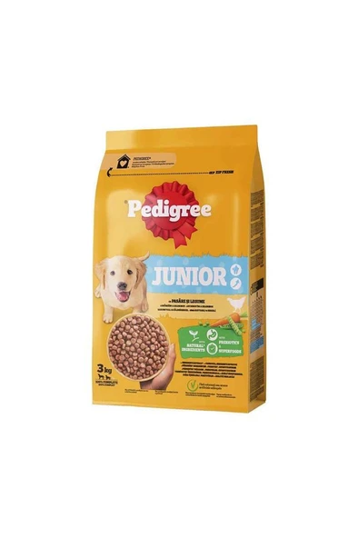 Pedigree Kümes Hayvanlı Ve Sebzeli Yavru Köpek Mama 3 Kg - 1