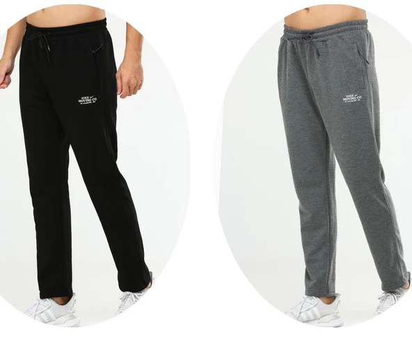 Nike ED-2407 Erkek Battal Beden Pamuklu Eşofman Altı - 4