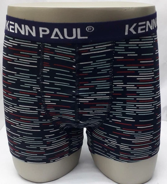 Erkek Dijital Baskılı Cotton Pamuk İkili Boxer KP202 - 6