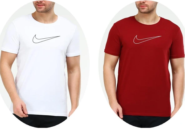Nike Erkek Battal Beden Pamuklu T-Shirt EF-3788 - 2