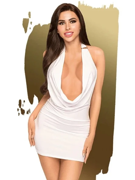 Fastieshop Göğüs Dekolteli Sırtı Açık Gece Elbisesi