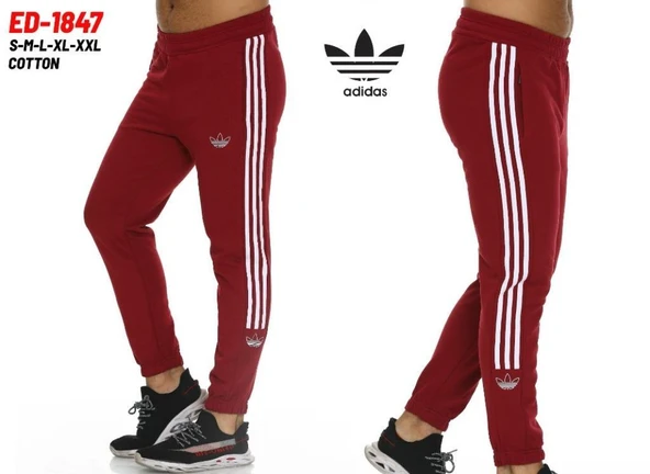 Adidas ED-1847 Pamuklu Cotton Kumaş Erkek Eşofman Alt