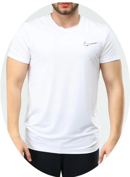 Nike EF-4223 Erkek Polyester Mesh Battal Beden T-Shirt - 4