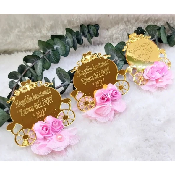 Bal Kabağı Fayton İsimli Pleksi(30 Adet) - 3