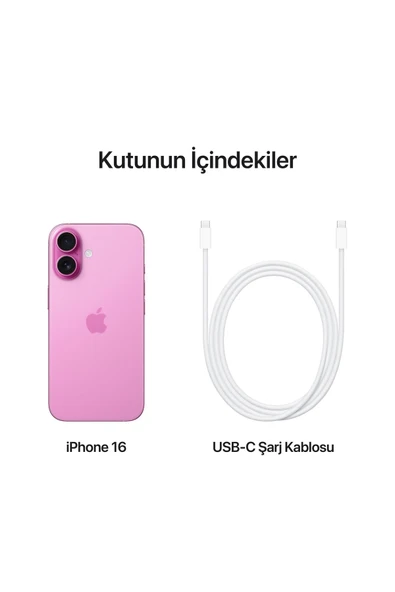 Apple iPhone 16 128GB Pembe - 6